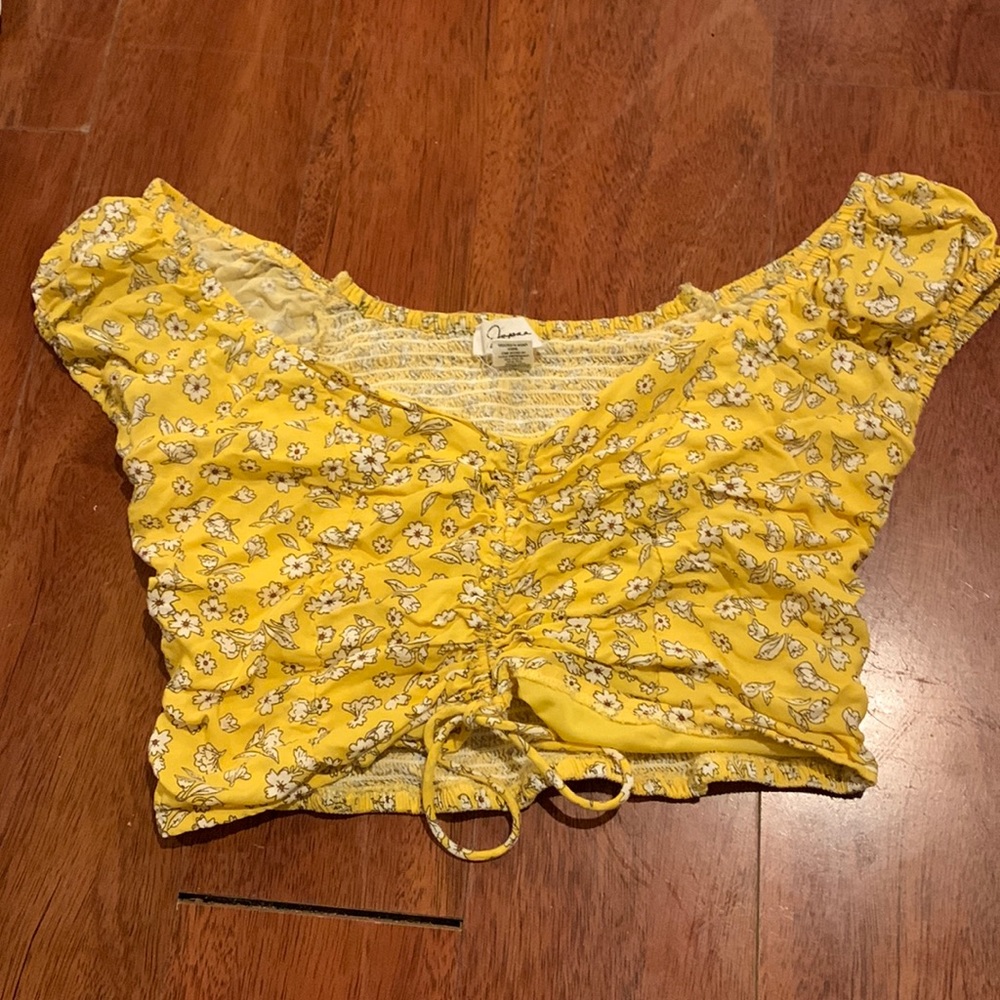 Yellow Crop Top